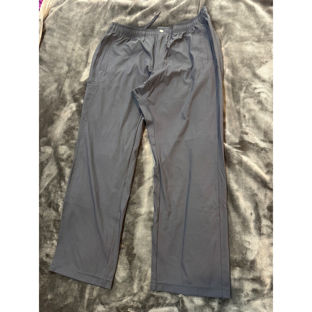 Duluth Trading Co Mens XL x 30 Stretch Utility Pants Navy Nylon Spandex Cargo